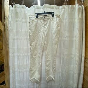 Renuar Off-White Ankle Jeans